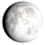 Waxing Gibbous, 13 days, 1 hours, 25 minutes in cycle