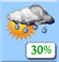 Scattered Showers. Chance for Measurable Precipitation 30% Scattered Showers. Chance for Measurable Precipitation 30%