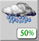 Scattered Showers. Chance for Measurable Precipitation 50% Scattered Showers. Chance for Measurable Precipitation 50%