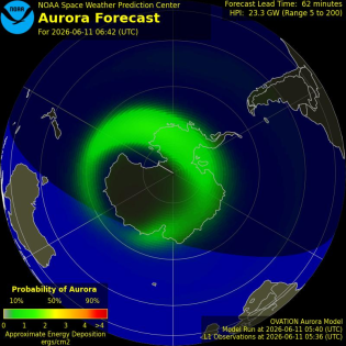 Current Southern hemispheric power input map