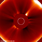Latest LASCO C2 image of the Sun