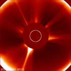 Latest LASCO C2 image of the Sun