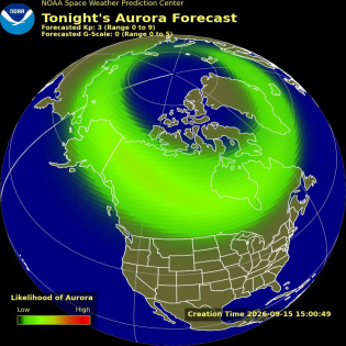 Auroral Viewline Forecast - Tonight