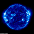 Click for time-lapse image of the sun