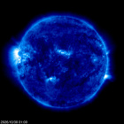 Click for time-lapse image of the sun